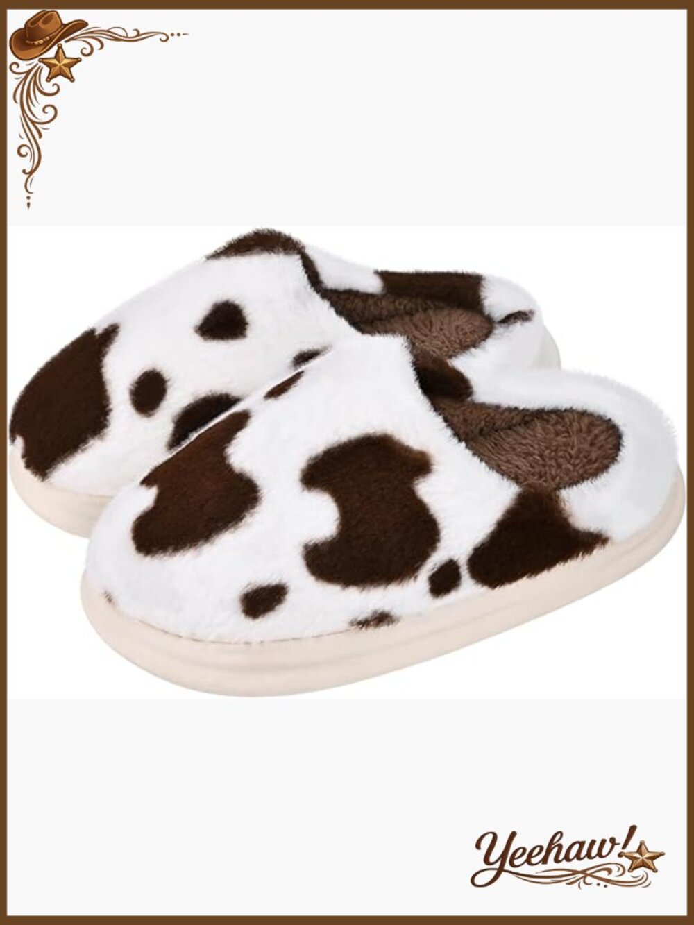 Plush Slippers for Women, Non-Slip Faux Fur Lining House Shoes